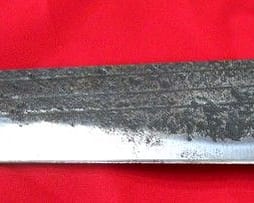 Cuchillo artesanal acero envejecido 3 listas